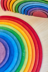 Waldorf rainbow and semicircle