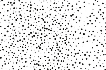 Splatter background. Black glitter blow explosion and splats on white. Black ink blow. Random polka dot Vector illustration