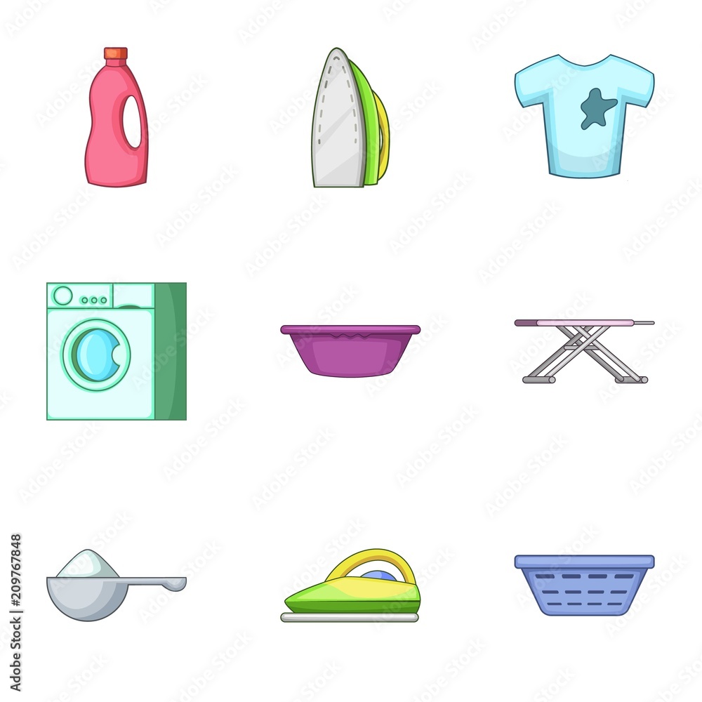 Poster stroke icons set. cartoon set of 9 stroke vector icons for web isolated on white background