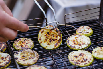 barbecue squash courgettes