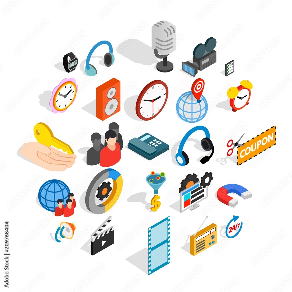 Poster technical detail icons set. isometric set of 25 technical detail vector icons for web isolated on wh