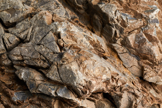 Textured surface of rock
