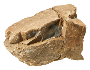 Rock isolated on white background © Nik_Merkulov