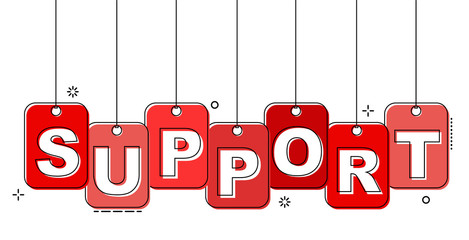 red flat line tag support