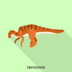 Cretaceous icon. Flat illustration of cretaceous vector icon for web design