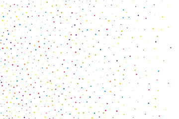 Festival pattern with color round glitter, confetti. Random, chaotic polka dot. Bright background  for party invites, wedding, cards