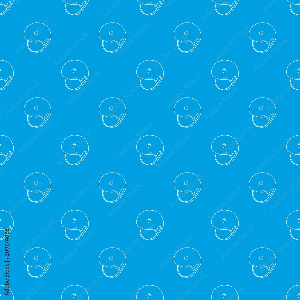 Poster segway helmet pattern vector seamless blue repeat for any use