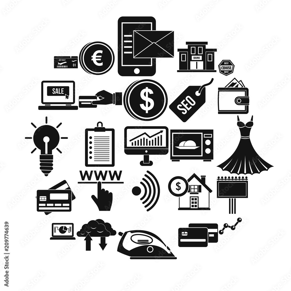 Poster promotion icons set. simple set of 25 promotion vector icons for web isolated on white background