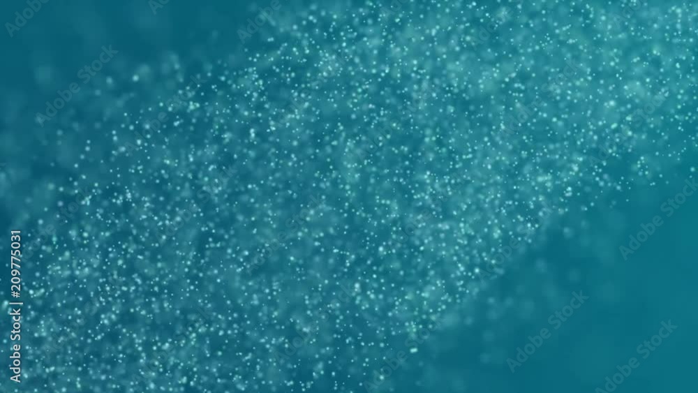 Poster colorful particles of colors slow motion. abstract background 3d render. chaotic particles with rand