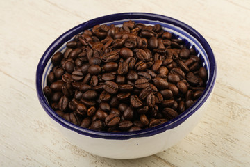 Roasted coffee beans