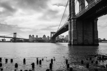 Ponte Bianco e nero Lunga esposizione New York
