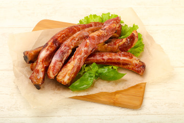 Smoked pork ribs