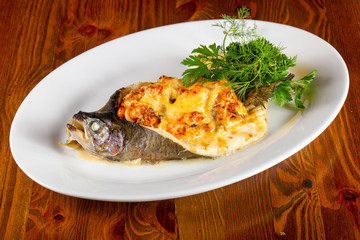 Stuffed trout