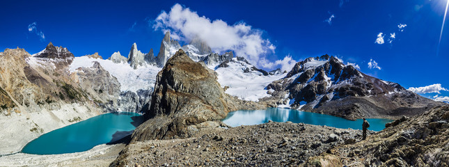 The amazing Fitz Roy ridge with its neighbor 