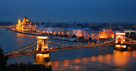 Fototapeta na wymiar Cityscape image of Budapest, capital city of Hungary, Europe
