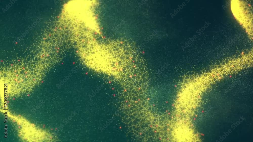 Aufkleber abstract background with light and particles. sparks, seamless loop texture. golden particles
