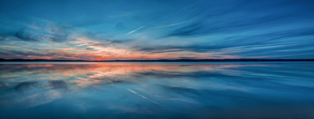 Mirrored Sunset — Jordan Lake, NC