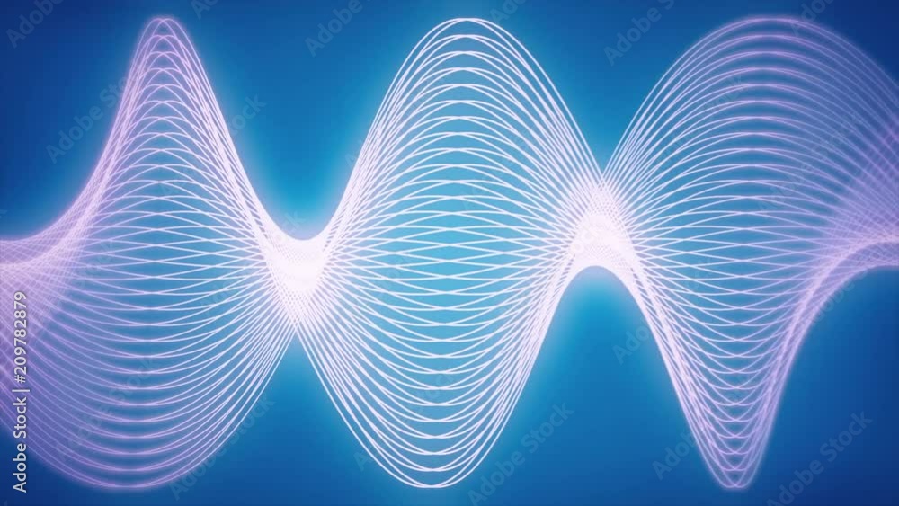 Poster abstract cgi motion graphics and animated background of white lines and shapes. they swirl and morph