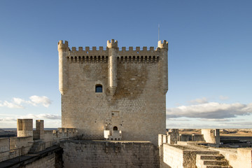 Fototapeta na wymiar Torre del homenaje de un castillo medieval 