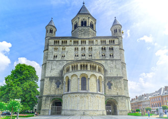 Fototapeta na wymiar Collegiate Church of Saint Gertrude, Nivelles, Belgium