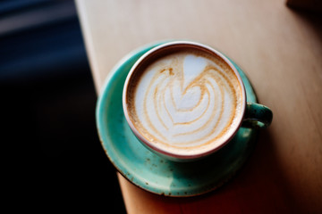 One cup of cappuccino.