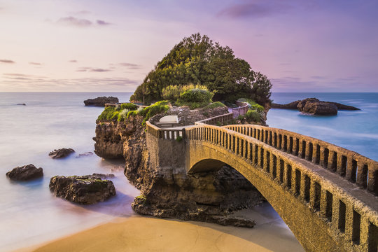 The Rocher du Basta in Biarritz, France