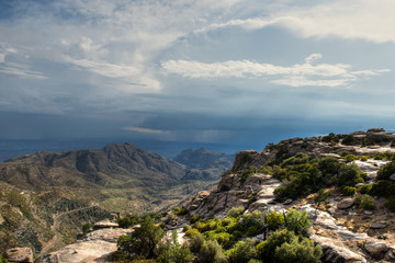 Monsoon storm in Tucson Arizona