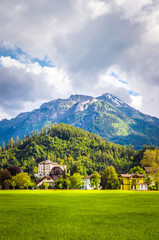 Fototapeta na wymiar Beautiful landscape of Interlaken, Switzerland