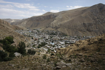 View of Maku town in West Azerbaijan, Iran