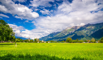 Beautiful landscape of Interlaken, Switzerland