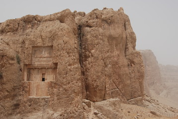 View of Naqsh-e Rustam, ancient Persian necropolis