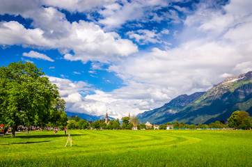 Beautiful landscape of Interlaken, Switzerland