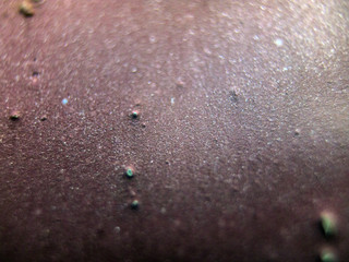 multi-colored paint on uneven surface