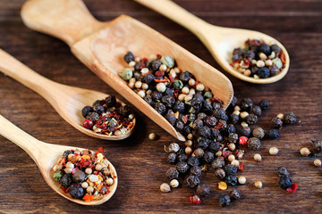 Mixture of peppers for cooking