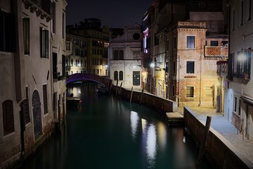 Obraz na płótnie Canvas A wonderful view of Venice Night's
