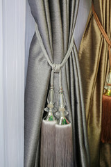 Curtains tassel for interior luxury house.