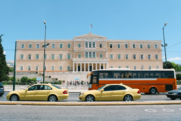 Greek Parliament historical building in Athens, Greece
