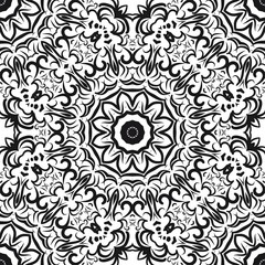 Modern floral vector ornaments. Decorative flower mandala. vector illustration.