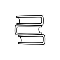 books sketch icon. Element of education icon for mobile concept and web apps. Outline books sketch icon can be used for web and mobile