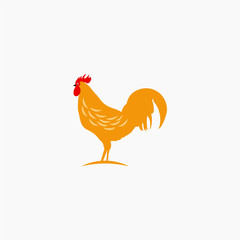 Rooster Logo Vector Template Design Illustration