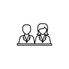 Fototapeta premium pupils sketch icon. Element of education icon for mobile concept and web apps. Outline pupils sketch icon can be used for web and mobile