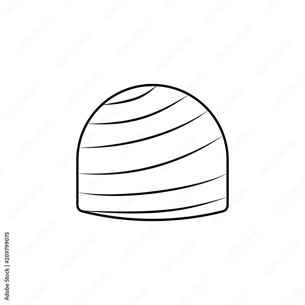 Poster chocolate candy line icon. element of chocolate icon for mobile concept and web apps. thin line choc