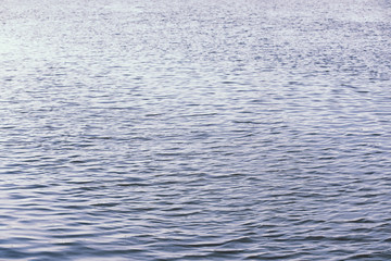 Landscape lake. Texture of water. The lake is at dawn. The mouth