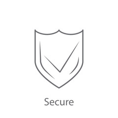 Shield with check mark icon. Simple element illustration. Shield with check mark symbol design from Insurance collection set. Can be used for web and mobile