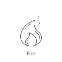 Fire icon. Simple element illustration. Fire symbol design from Insurance collection set. Can be used for web and mobile