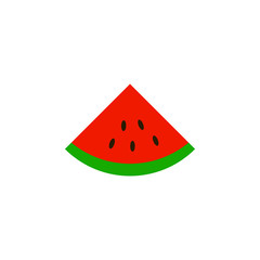 piece of watermelon colored illustration. Element of colored food icon for mobile concept and web apps. Detailed piece of watermelon icon can be used for web and mobile