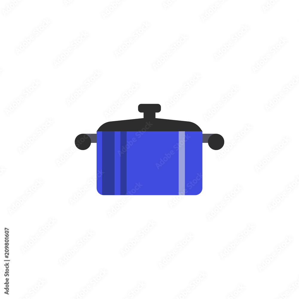 Poster pan colored illustration. element of colored food icon for mobile concept and web apps. detailed pan
