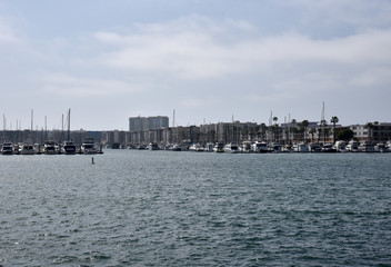 Naklejka premium Beautiful Marina in the Afternoon