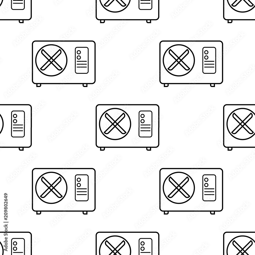 Poster air conditioning icon. element of appliances icon for mobile concept and web apps. pattern repeat se