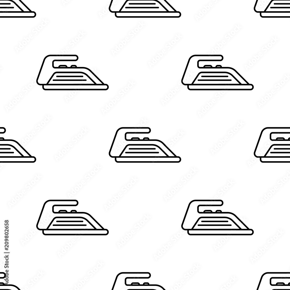 Poster iron icon. element of appliances icon for mobile concept and web apps. pattern repeat seamless iron 